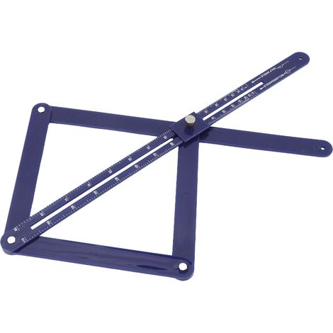 Équerre d'angle ajustable en plastique pour menuiserie, mesure précise multifonction