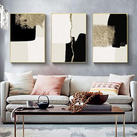 Poster abstrait, ligne géométrique, art botanique, décoration murale, sans cadre, 30 x 40 cm, 3 images (1/5)