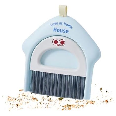 Ensemble balai et pelle - Kit de nettoyage compact et efficace, comprenant une pelle et un balai, un manche léger et une finition impeccable. Idéal pour la maison, la cuisine, le dortoir et le garage. (1/5)