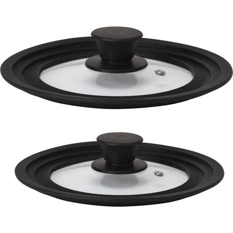 SET 2 COPERCHI UNIVERSALI CULINARIO IN VETRO Ø 16/18/20 CM/ 24/26/28CM (1/3)