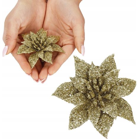 STELLA D'ORO DI BETLEMME GLITTER CLIP SET 2 pezzi