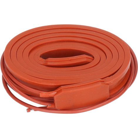 Bande chauffante en silicone 15x1000mm 75W 220V AC, étanche pour ceinture chauffante