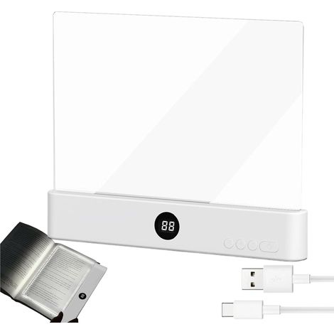 Lampe De Lecture Pour Livre,LED À Intensité Variable Avec (1/5)