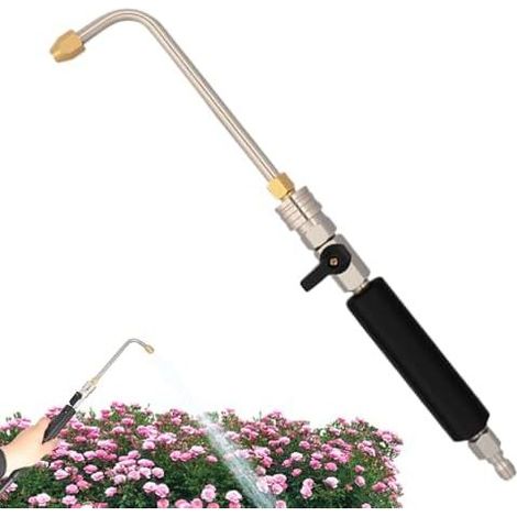 Hochdruck-Schlauchlanze – Wasserrohrreiniger, tragbarer Multifunktions-Sprüh-/Waschapparat zur Reinigung von Dachrinnen, Terrassen, Zäunen und mehr – 1/4"-Schnellanschluss (1/5)