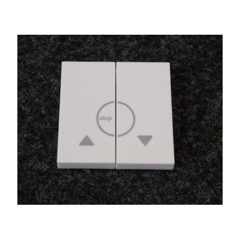 Enjoliveur bouton-poussoir volet roulant Gallery - Blanc pure - WXD301B (1/2)