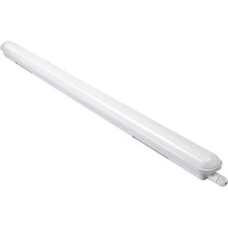 Aluson – Réglette LED étanche 120cm 40W IP65 – 4100 lm – Blanc chaud 3000K – Résistante aux chocs IK08 – Pour espaces industriels