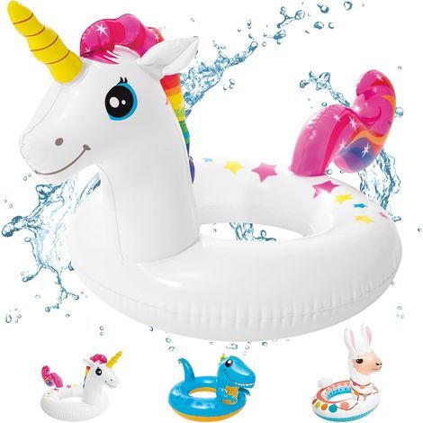 POPOYU Aufblasbares Poolspielzeug, aufblasbare Schwimmhilfen für Erwachsene und Kinder, Poolreifen und -spielzeug, Schwimmringe für Strand- und Poolpartys, Sommergeschenke (1/5)