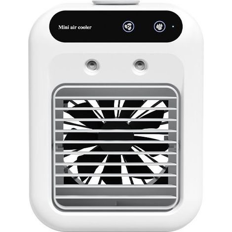 Ventilatore da tavolo ricaricabile con funzione nebulizzante portatile – Raffreddamento efficiente, 6,4 x 11,4 x 21,4 cm – Lunga durata della batteria (1/4)