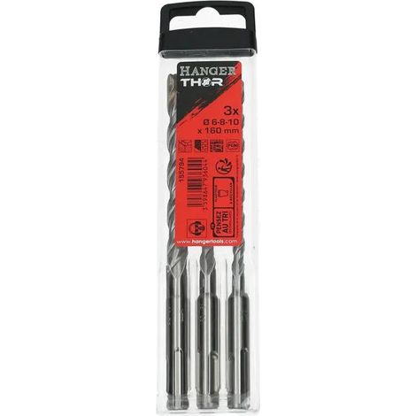 Brocas THOR SDS Plus de Hanger para hormigón 6, 8 y 10 mm