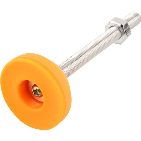Fußkappe AB, geschmiedeter Kohlenstoffstahl, L-förmig, höhenverstellbar, rutschfester PVC-Sockel, mechanische Unterstützung 50-M10-100 (1/5)