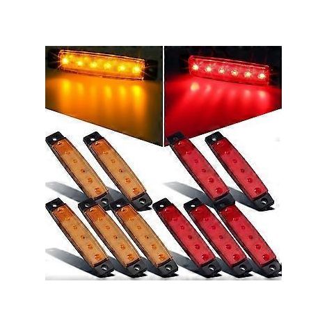 10er-Pack LED-Unterbodenbeleuchtung, LED-Kotflügelbeleuchtung, Radlaufbeleuchtung, LED-Leuchten für LKWs, Golfwagen, Jeep Wrangler, RZR, Offroad-Fahrzeuge, F150, F250, Schneemobile (
