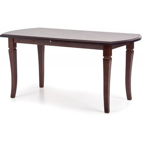 Mesa Houston 1060, Nuez oscura, 74x90x160cm, Alargamiento, MDF, Madera