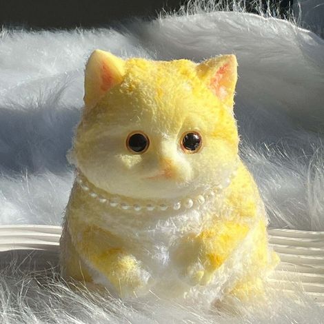 Coussin Sensoriel Chat - Jouet Anti-Stress en Mousse Souple - Pour Soulagement de l'Anxiété - Idéal pour Enfants et Adultes - 12,5 x 10 cm - 1 Pièce (1/5)