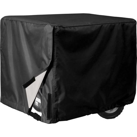 Universelle wasserdichte Generatorabdeckung 26x20x20 Zoll für die meisten 3000-5000 Watt Generatoren, schwarz, 420D PVC Generatorabdeckung (L x H x B)