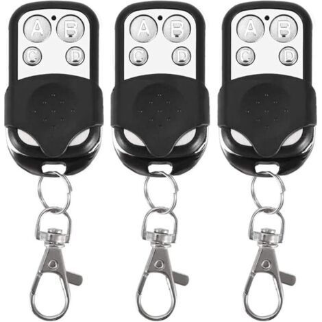 Set mit 3 Universalfernbedienungen für automatische Tore, 433,92 MHz Frequenz, Festcode, 4 Tasten zur Steuerung von bis zu 4 Toren (1/5)