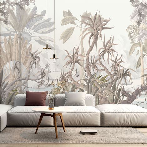 Papier peint panoramique Enfants - Forêt tropicale - 390 cm x 244 cm