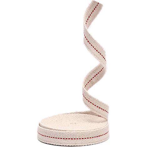 Mèche - 25 mm - 100 % Coton Naturel - Pour Lampe À Huile - 1 m