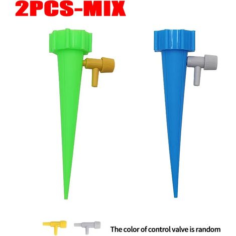(Lot de 2) Système d'irrigation goutte à goutte automatique pour plantes à fleurs, serre et jardin, avec arrosage automatique réglable. (1/4)