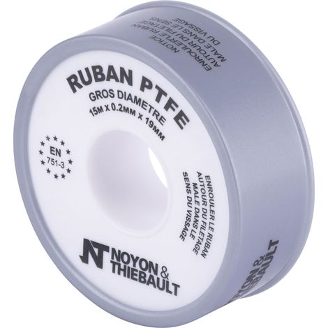 Ruban PTFE pour étanchéité NOYON & THIEBAULT Gris