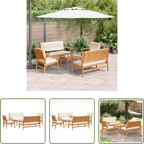 Holzsofa - Gartensofa-set 5 pcs Braun Massivholz Akazie (1/5)