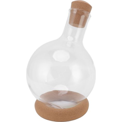 Quick Sober Rotweinkaraffe aus klarem Borosilikatglas, Weinausgießer mit Sockel, für Bar, Zuhause, als Geschenk, 2000 ml (1/5)