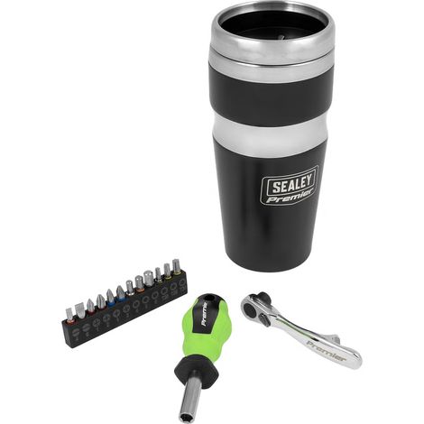 Sealey CCP22 - Travel Mug with Tool Kit Screwdriver/Ratchet