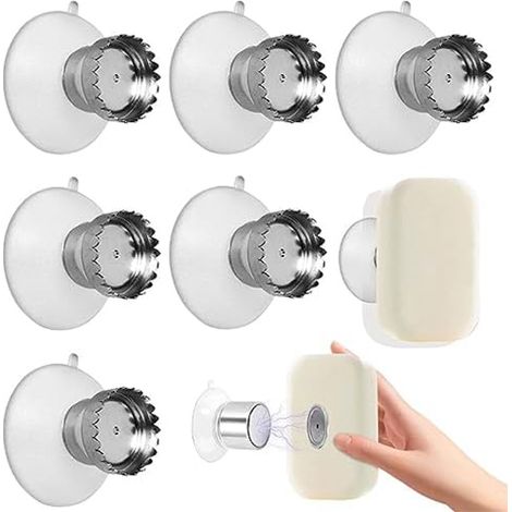 6 Porte Savon Aimantés Ventouse, Magnétique solide (1/4)