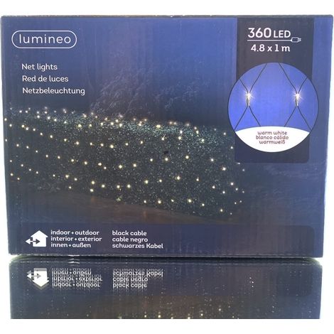 Lumineo Lichternetz 480 x 100 cm 360 LED warmweiß (1/4)