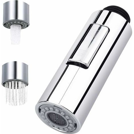 Douchette Extractible Robinet 2 modes Robinet Pulvérisateur de Cuisine Douchette de cuisine extractible Pommeau de douche de rechange en plastique Pom (1/5)