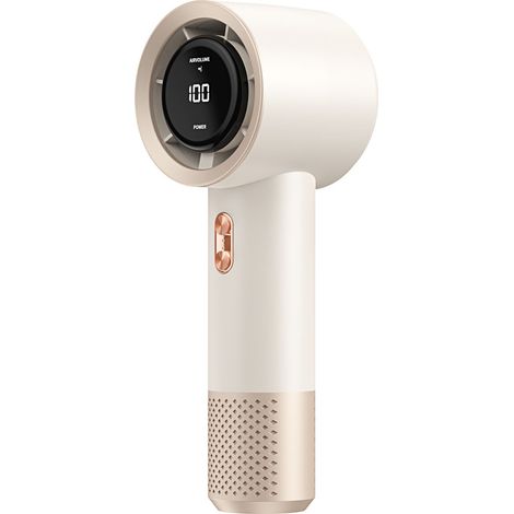 Ventilatore portatile con display a LED e batteria da 5000 mAh: ricaricabile, pieghevole e silenzioso.