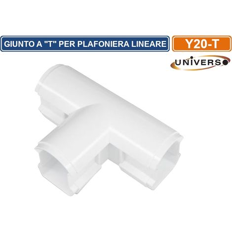 UNIVERSO GIUNTO A T PER CONNESSIONI PLAFONIERE LINEARI RACCORDABILI MOD. YL20-36W-F E YL20-50W-F