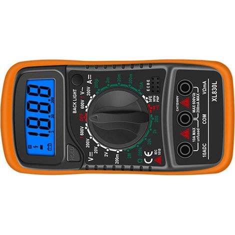 multimètre universel portable XL830L haute précision avec affichage numérique et rétroéclairage (1/5)