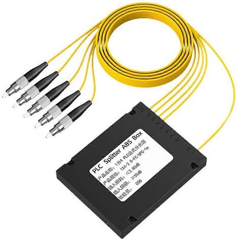 Boîtier de répartition fibre optique FC/UPC, boîtier de répartition PLC, boîtier ABS, répartiteur fibre optique, boîtier de répartition fibre optique 1/4 (1/5)
