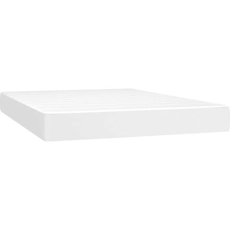 Maison Exclusive - Materasso a Molle Insacchettate Rigidità Media Bianco 140x200x20 cm in Similpelle (1/5)