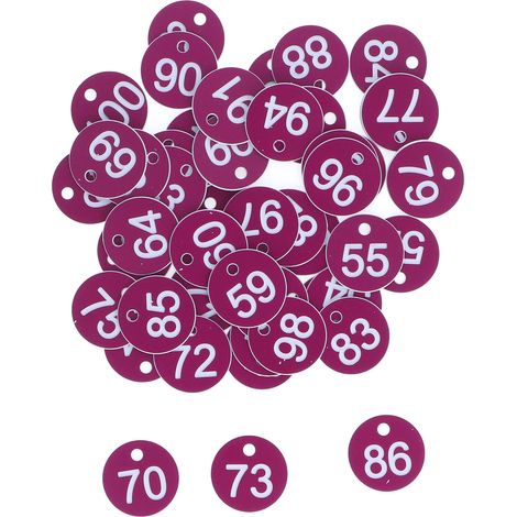 50 étiquettes numérotées rondes, simples et esthétiques pour ruches, fournitures d'élevage apicole (1/5)