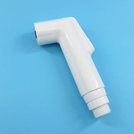 Ensemble pistolet de toilette avec buse de bidet en ABS blanc, douchette sous pression pour le lavage corporel et l'hygiène féminine