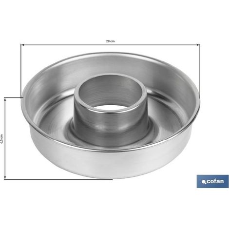 Pack de 6 moules en aluminium pour pâtisserie 28 cm