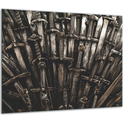 Glas-Schutzplatte für Herd 60x52 Schwarz (1/5)