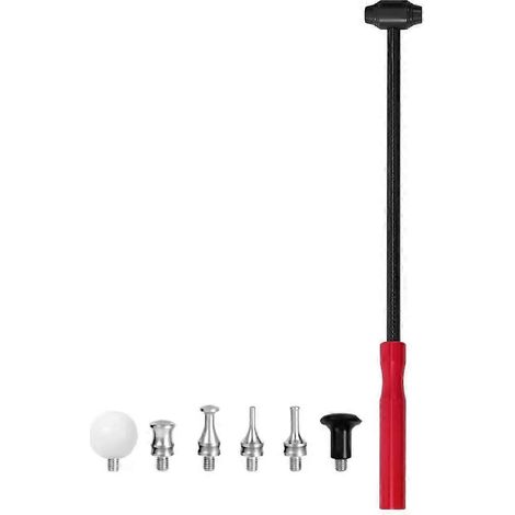 Marteau multi-têtes en alliage avec manche en fibre de carbone pour la réparation des bosses sur les voitures - Accessoires de réparation de bosses sur les voitures (1/5)