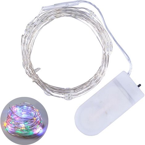 Guirnalda de luces giratoria y flexible, 2 m con 20 LED, IP65 (blanco cálido) (1/5)