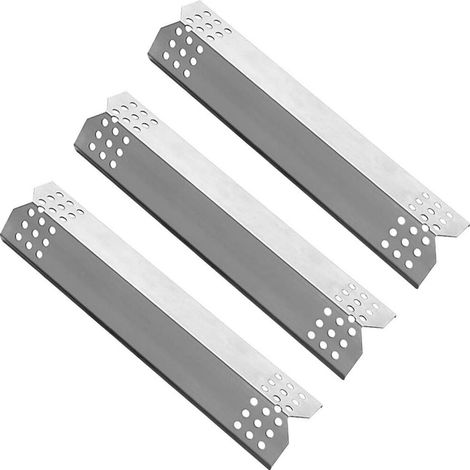 Bouclier Thermique - Acero Inoxidable - Para Parrillas De Gas - 37 x 8,25 cm - Pack De 3 Unidades (1/5)