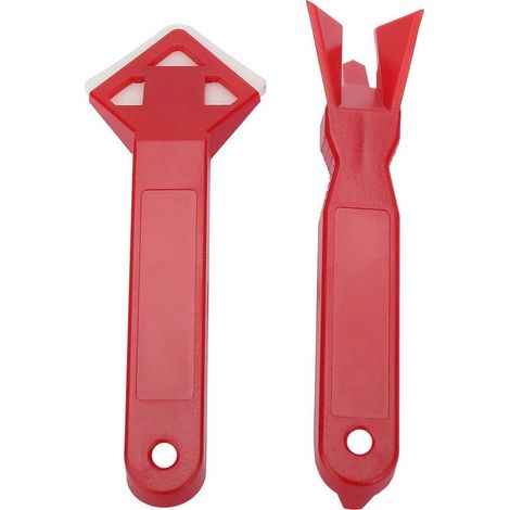 2 Kit d'outils de calfeutrage, grattoir en silicone durable, pelle à mastic polyvalente, pour joints et angles (1/5)