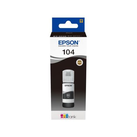 EPSON Kit de Remplissage d'Encre Epson EcoTank 104 - Noir - Jet d'encre - 4500 Pages - 1 Unit(s) (C13T00P140)