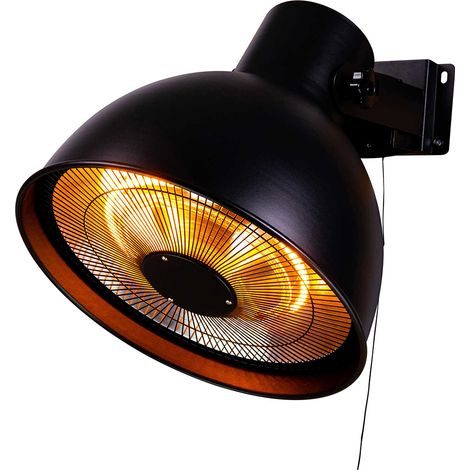 Fornorth Heizstrahler Wall Heater Deluxe 2000W, schwarz (1/5)