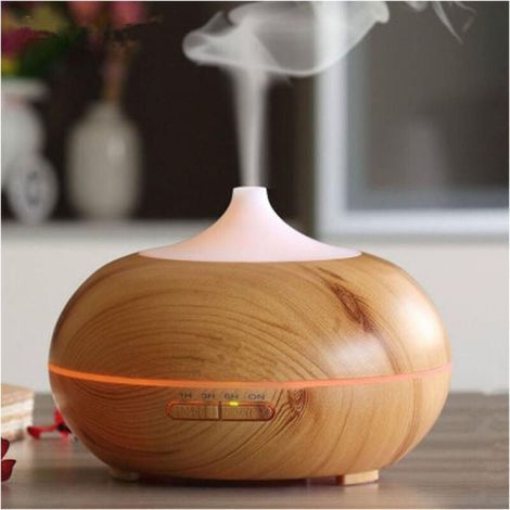 Diffusore di oli essenziali da 400 ml, umidificatore d'aria a nebulizzazione fredda, diffusore elettrico di fragranze aromatiche con 7 colori variabili e spegnimento automatico per camera da letto, so (1/5)