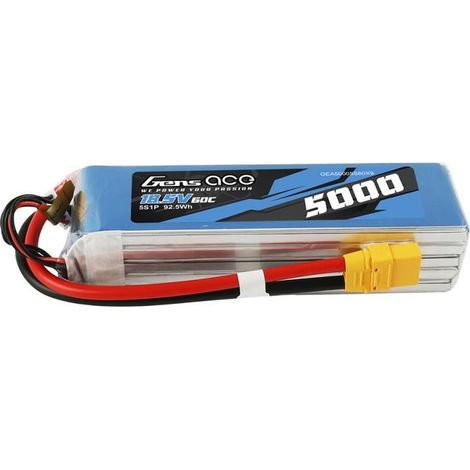 Batterie LiPo Gens Ace Bashing 5000 mAh 18,5 V 60C 5S1P - XT90