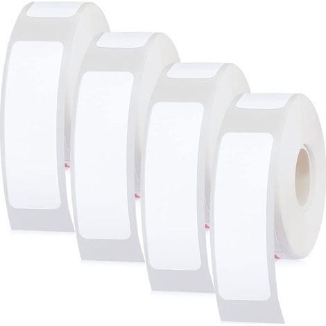 EINNENFFER Selbstklebeetiketten 14x30 mm, 4 Rollen à 240 Blatt, starke Haftung, Sortierung für Zuhause/Büro/Gewerbe