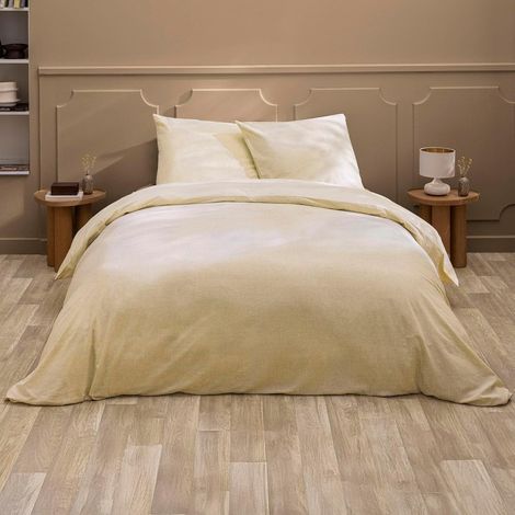 Parure de Lit 100% Coton – Housse de Couette et Taie d’Oreiller – Fermeture Pressions Discrètes – ARIANE – Certifiée Oeko-TEX - 240x220cm