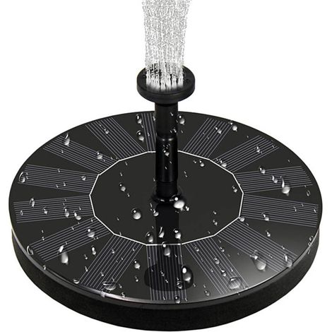 Solarbrunnen mit Pumpenfunktion für Vogelteich, kleinen Teich, Aquarium und Gartendekoration