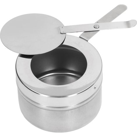 Tragbarer Wachsofen mit Edelstahlgriff und Deckel zum Erhitzen von Speisen (1/5)